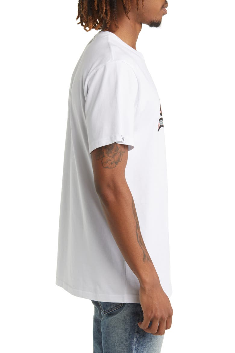 Wavy Graphic Tee, Alternate, color, WHITE