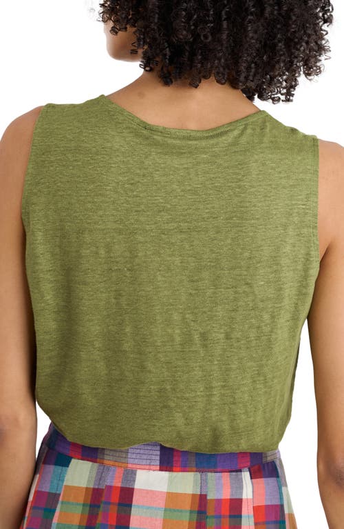 Seasalt Cornwall Carn Glaze Linen Vest In Green