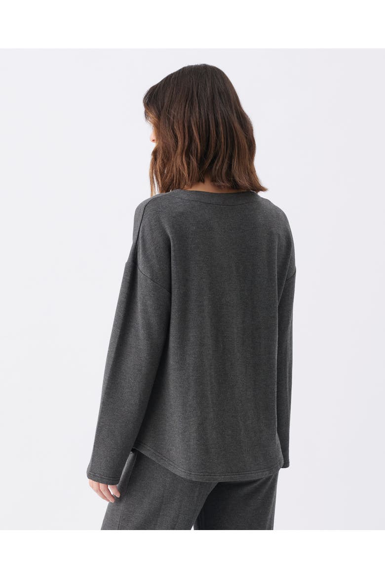 Super Soft Nursing Top, Alternate, color, Charcoal Marle