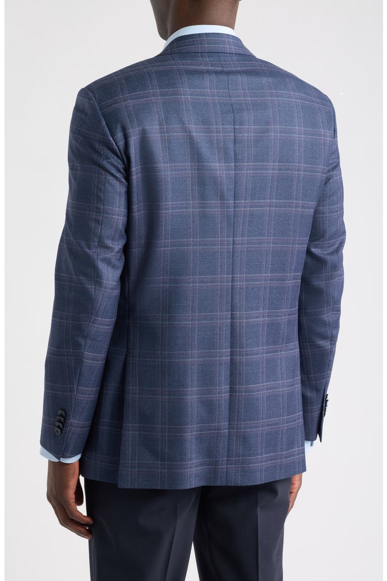 Flynn Classic Plaid Wool Sport Coat, Alternate, color, BLUE