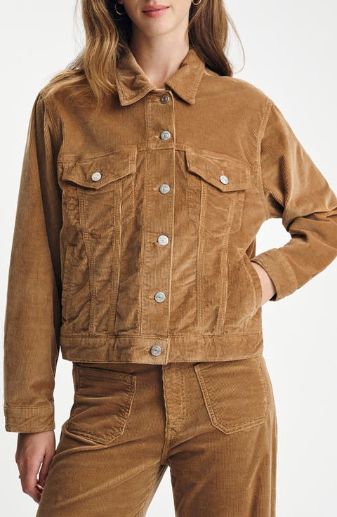Ruby Boxy Corduroy Trucker Jacket