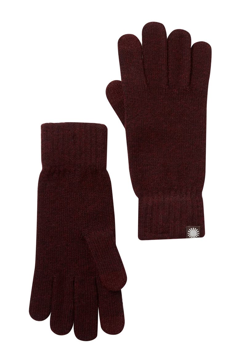 Touchscreen Compatible Knit Gloves, Main, color, PORT