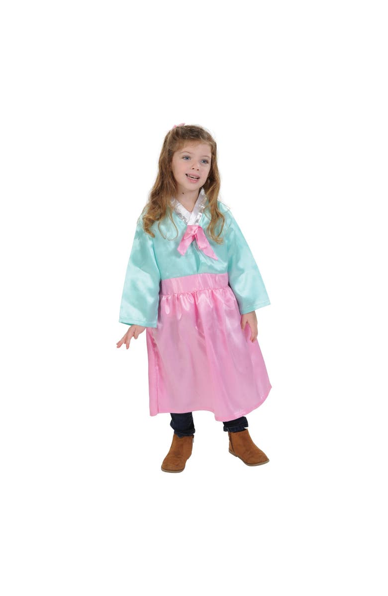 Kaplan Early Learning Company Festive Korean Hanbok Girl Garment, Alternate, color, Multicolor