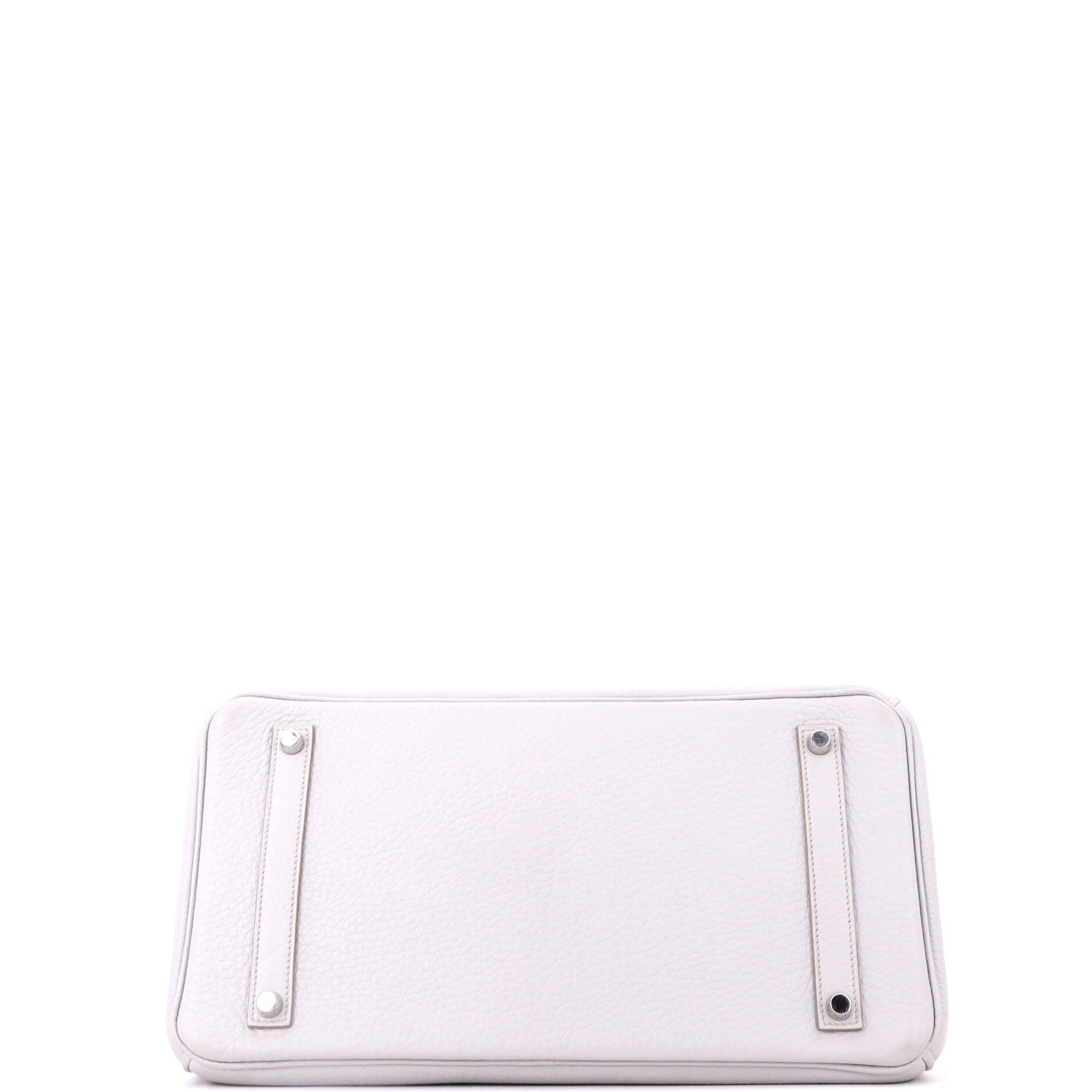 Pre-Owned Hermes Birkin Handbag Grey Clemence with Palladium Hardware 35, Alternate, color, Gris Perle