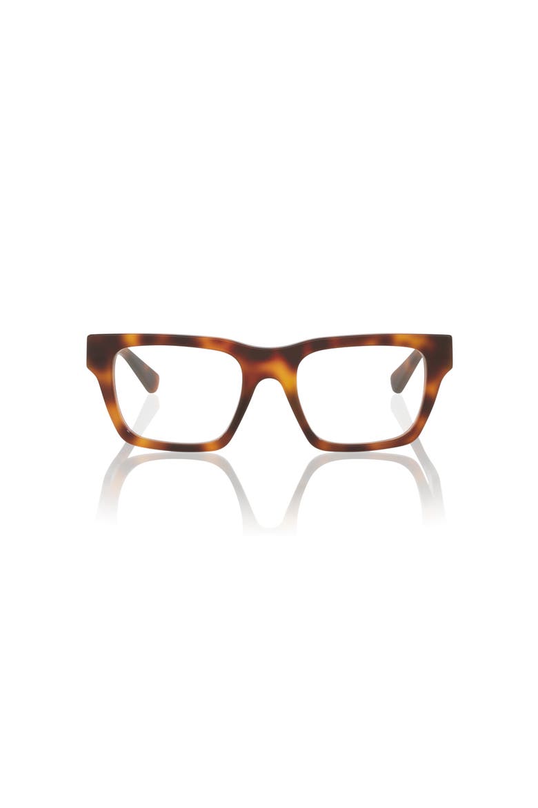 53mm Rectangle optical glasses, Alternate, color, Tortoise