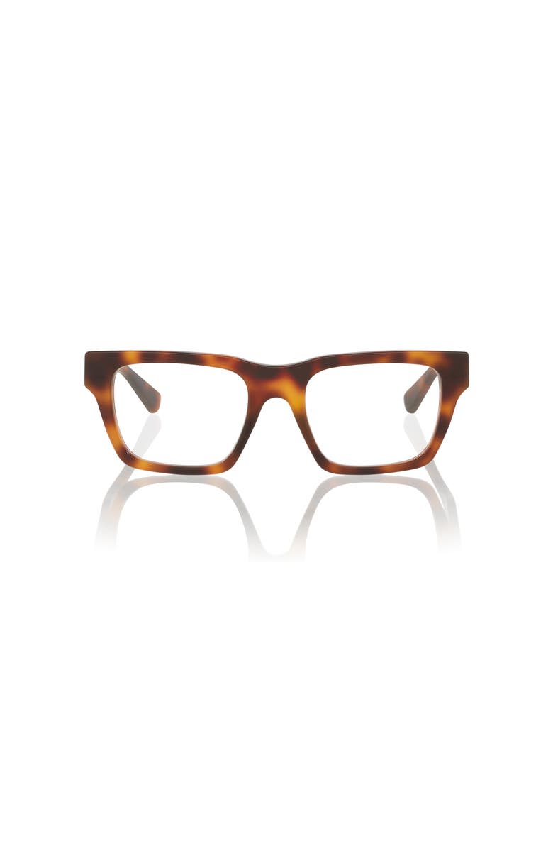 Gucci 53mm Rectangle optical glasses, Alternate, color, Tortoise