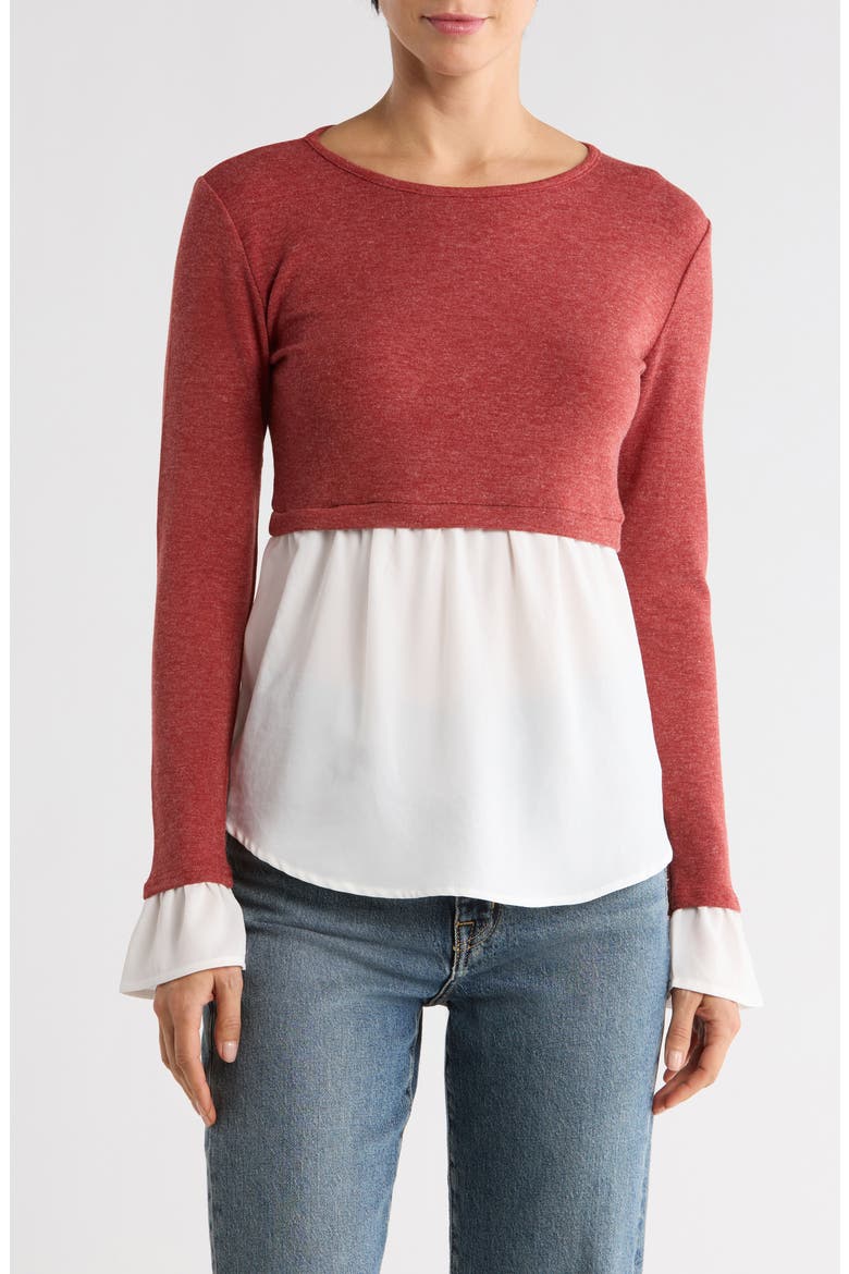 Twofer Top, Main, color, RUST