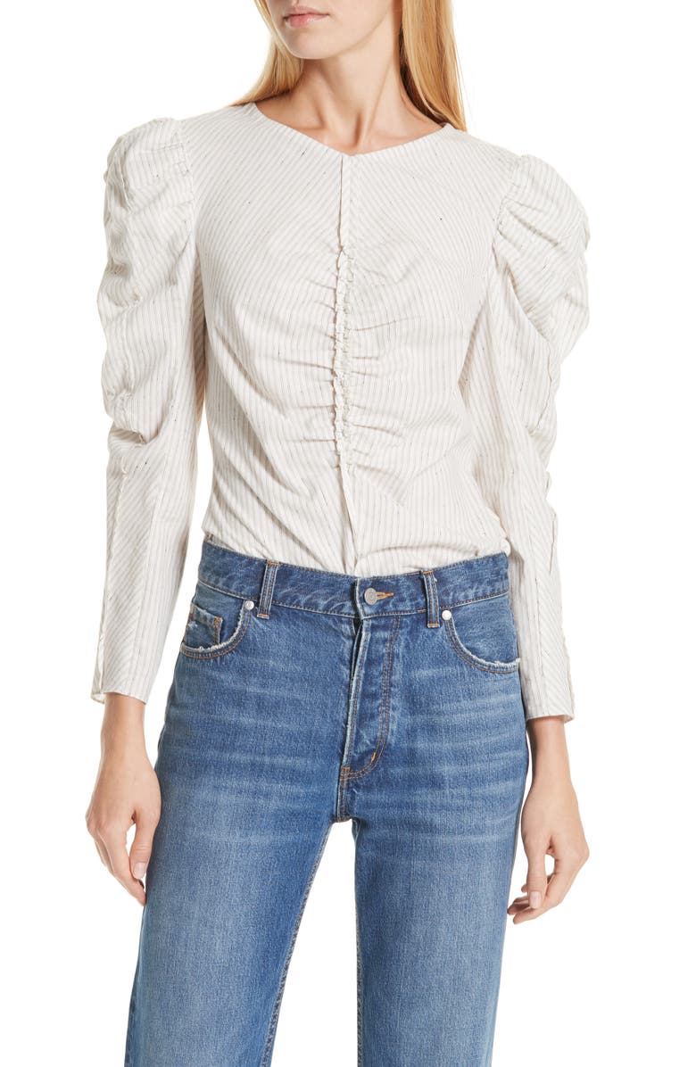 La Vie Rebecca Taylor Ruched Top, Main, color, 