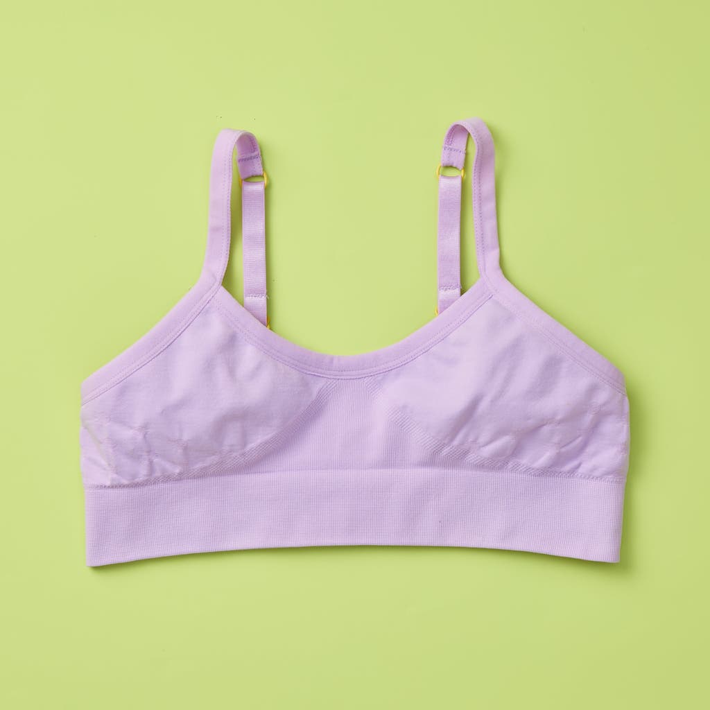 Yellowberry Poppy Seamless Bra In Lavender Petal