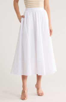 ELIE ELIE TAHARI Solid Pull-On Maxi Skirt