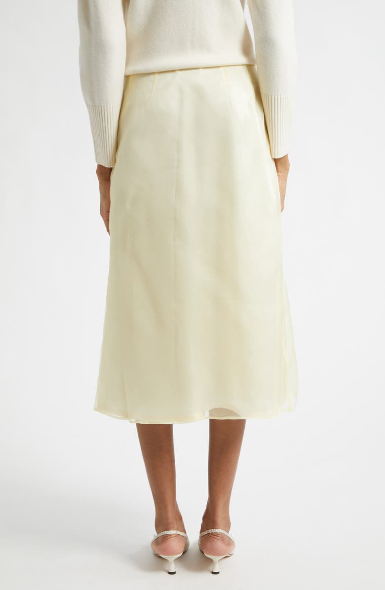 Tanner Fletcher Gender Inclusive Lisel Embroidered Daisy Silk Organza, Alternate, color, Yellow