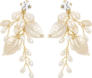 Untamed Petals Ryann Freshwater Pearl Drop Earrings