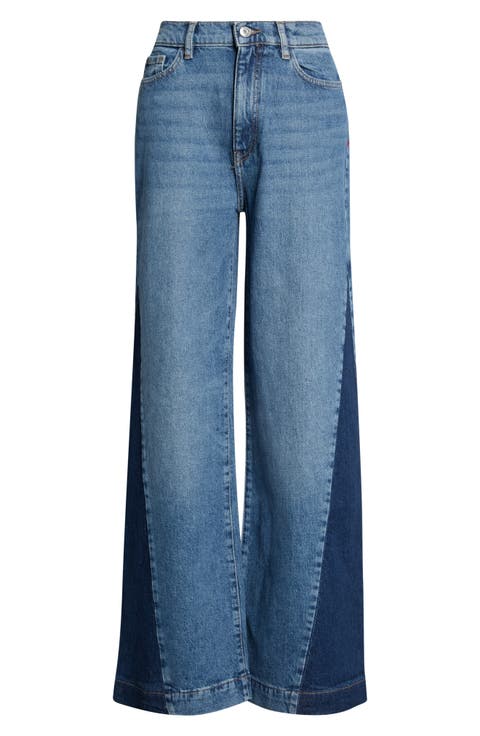 NCE High Waist Wide Leg Jeans
