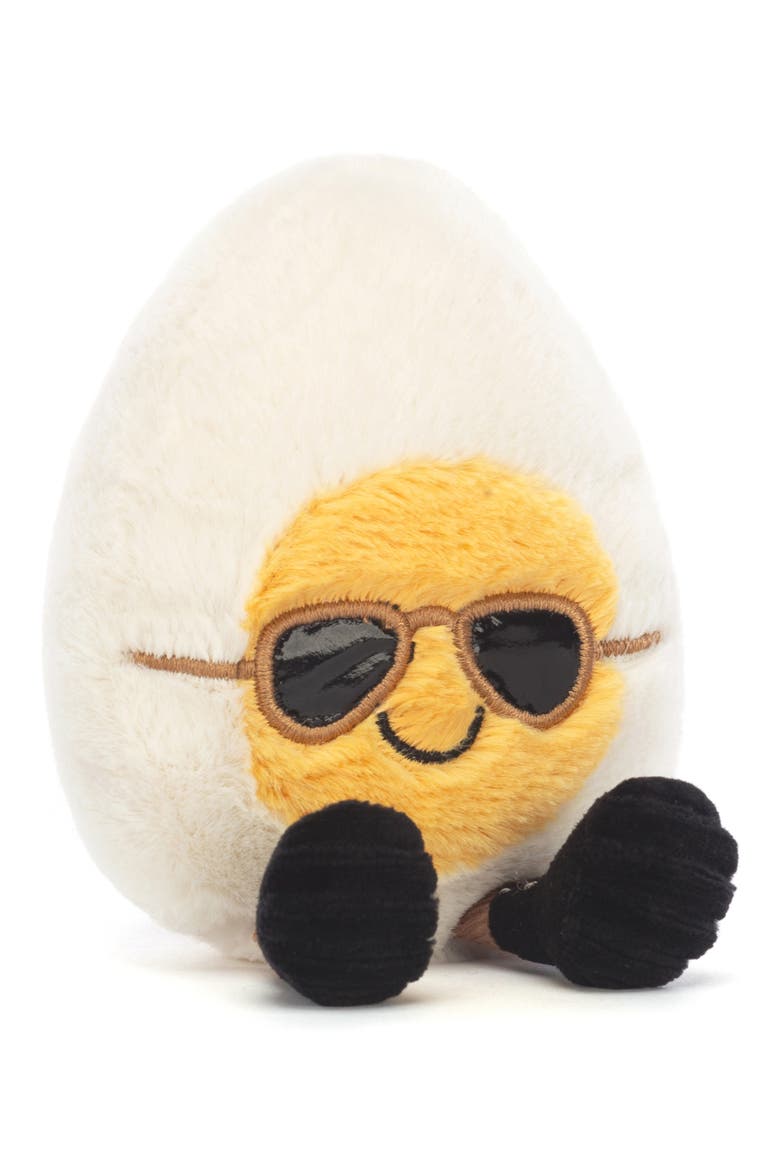 Amuseables Boiled Egg Plushie, Main, color, MULTI
