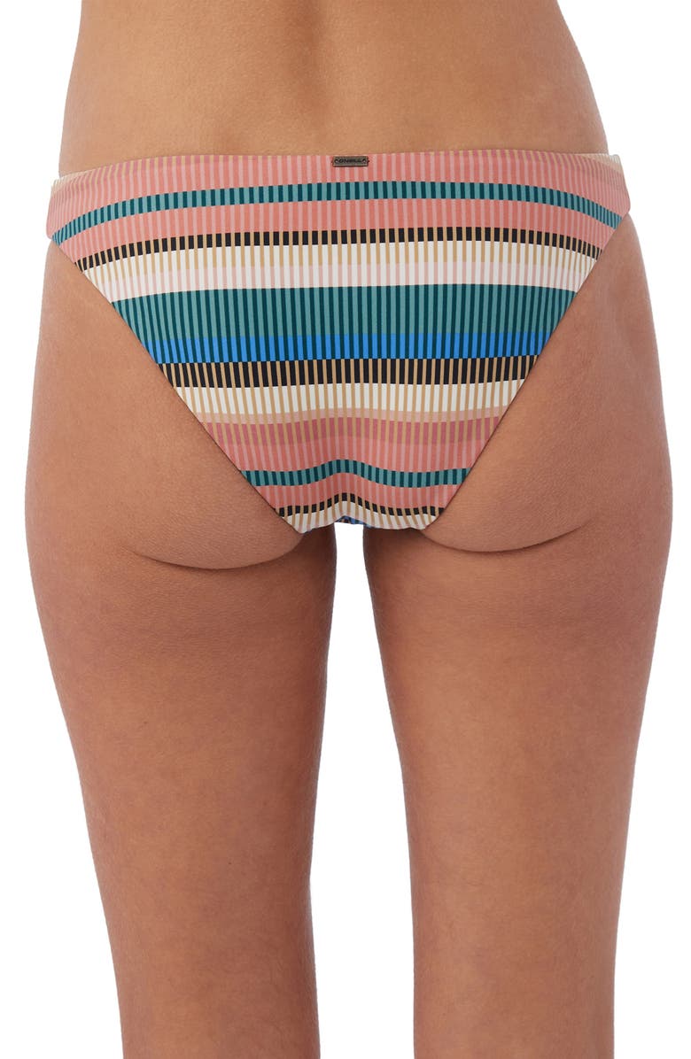 O'Neill Kendari Rockley Stripe Bikini Bottoms, Alternate, color, 