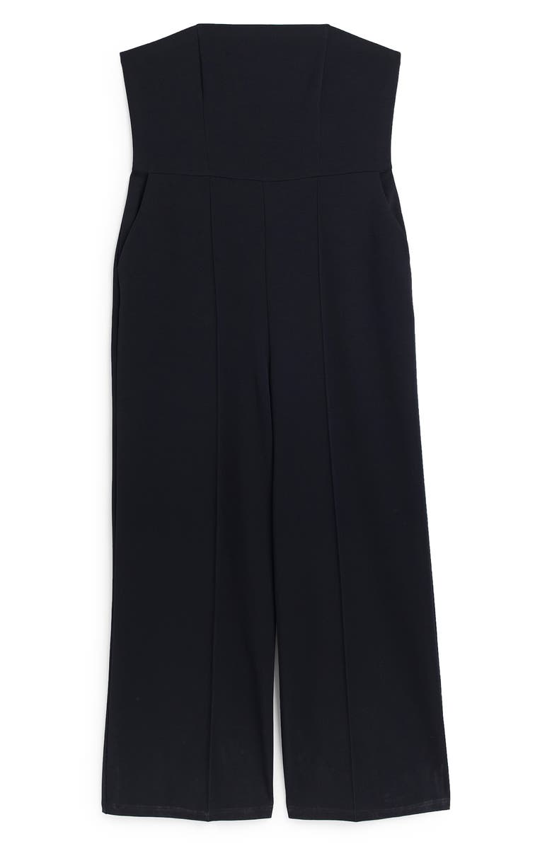River Island Off the Shoulder Wide Leg Jumpsuit, Alternate, color, 