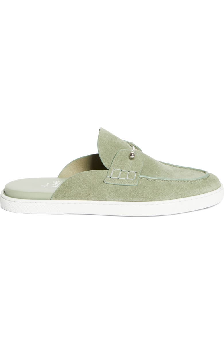 Christian Louboutin Chanme Pierced Loafer Mule, Alternate, color, Haiiro