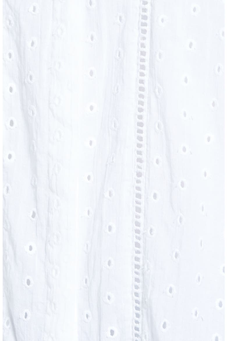 Shirred Eyelet Blouse, Alternate, color, EYELET