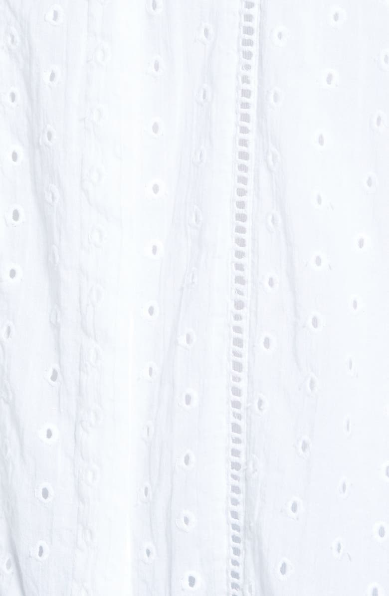 Side Stitch Shirred Eyelet Blouse, Alternate, color, 