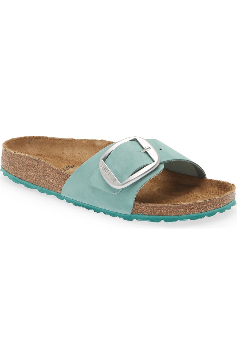 Birkenstock Madrid Big Buckle Slide Sandal, Main, color, Beryl