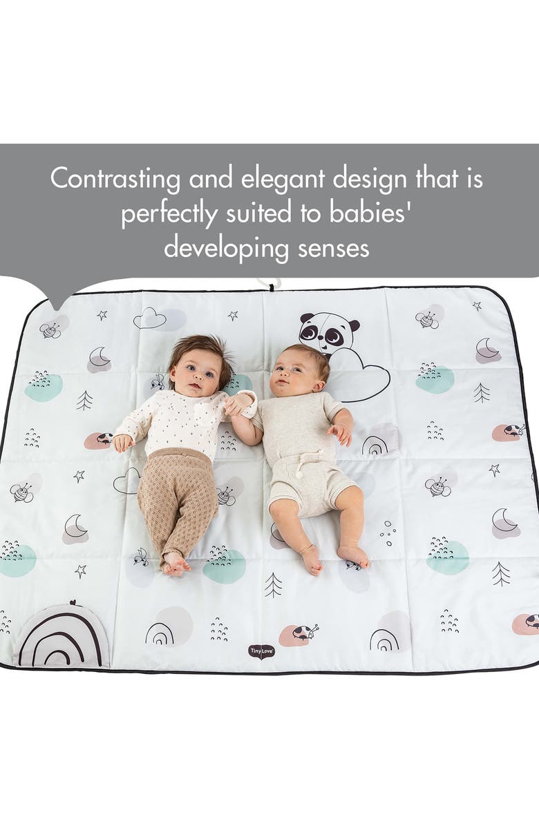 TINY LOVE Black & White Decor Collection XL Outdoor Mat, Alternate, color, Black And White