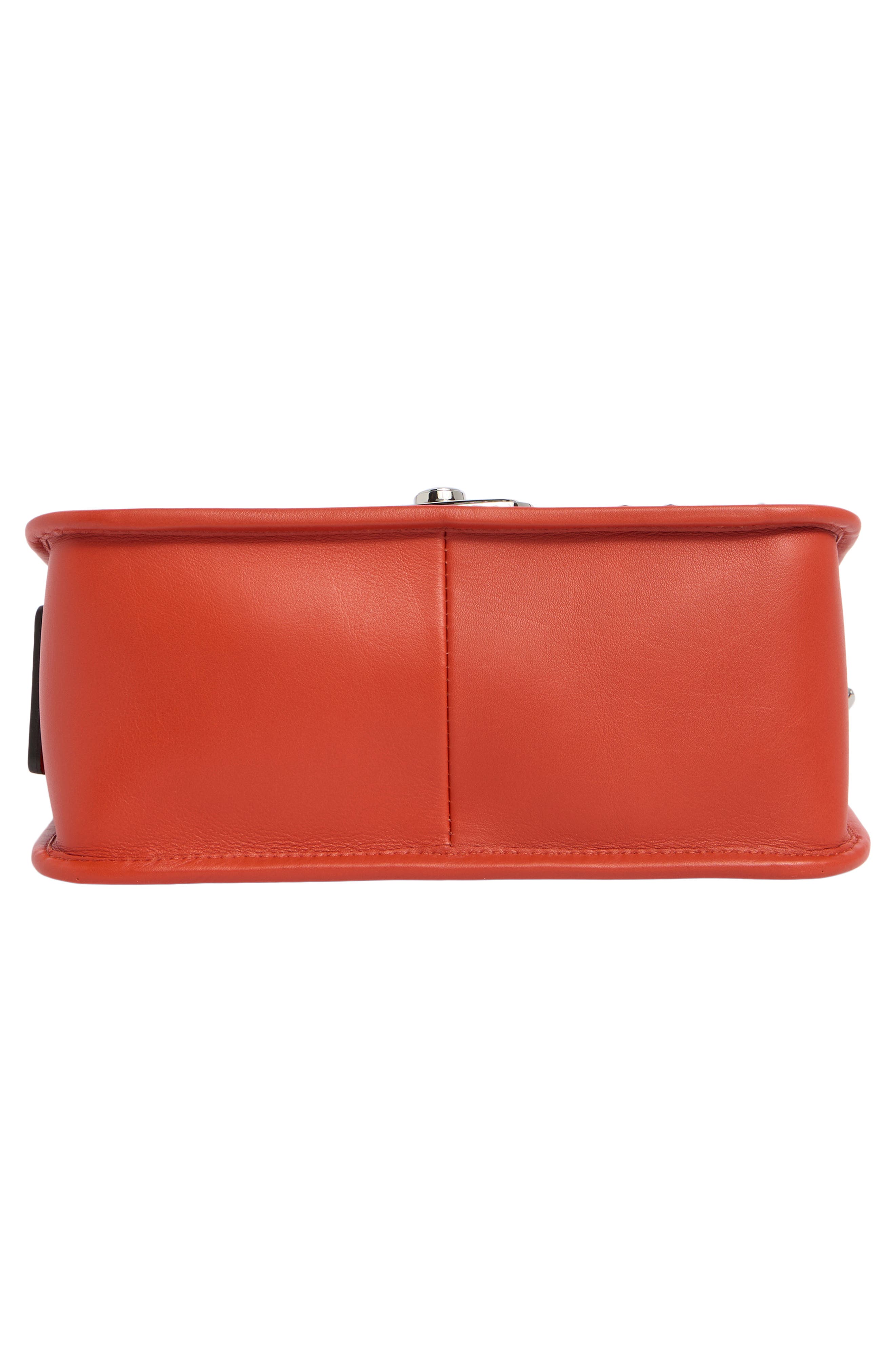 Longchamp Mademoiselle Studded Crossbody Bag, Alternate, color, Poppy