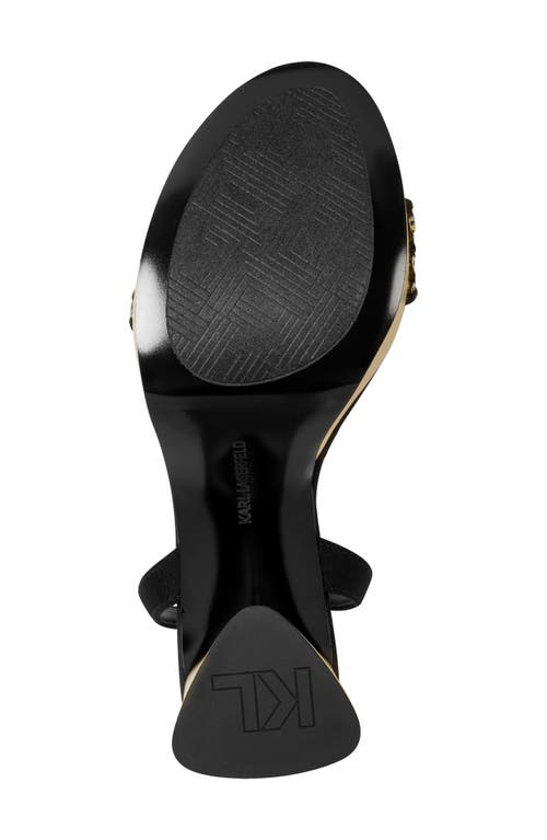 Karl Lagerfeld Paris Haden Ankle Strap Sandal In Black