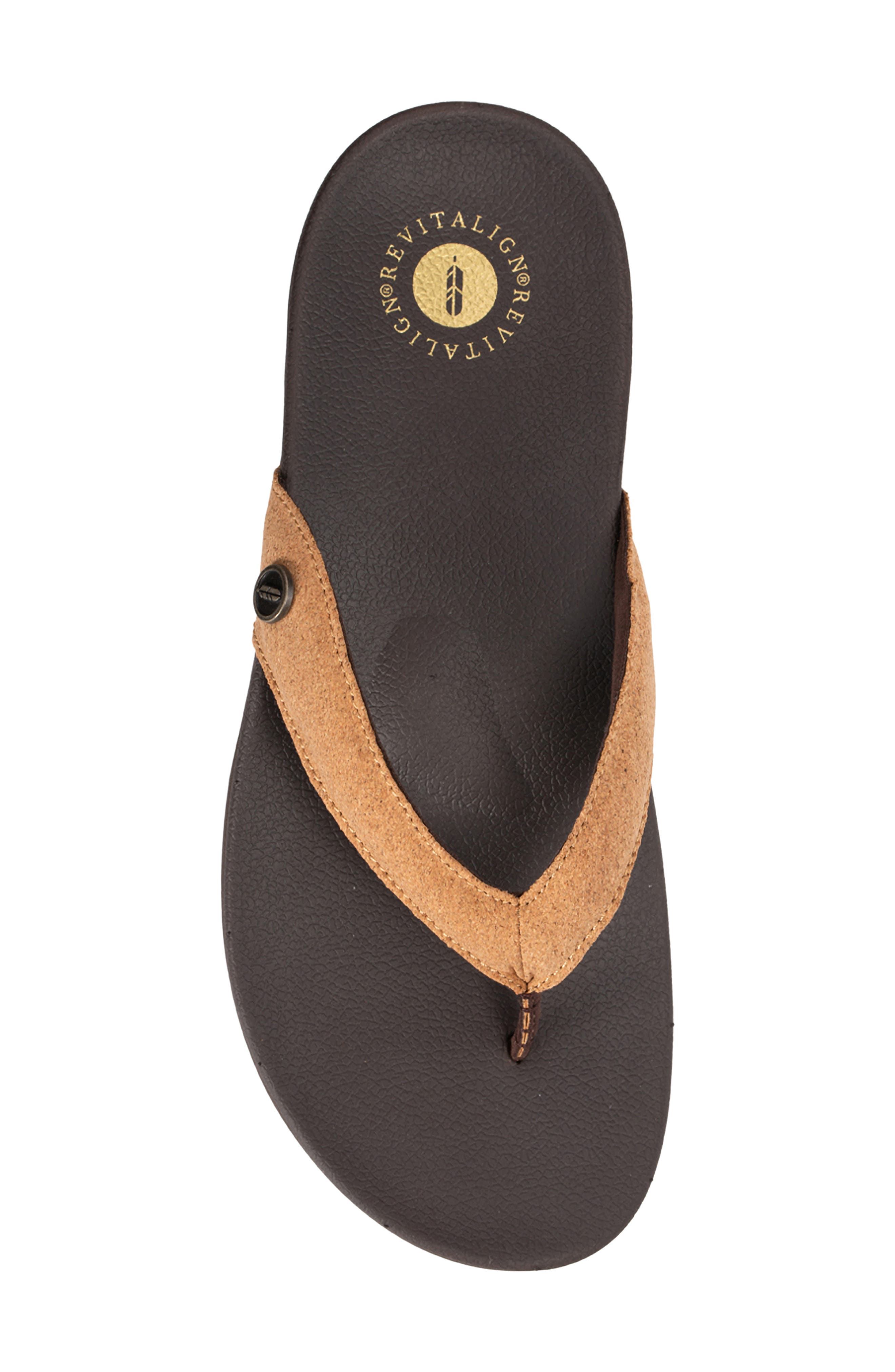 Chameleon Orthotic Flip Flop, Alternate, color, CORK
