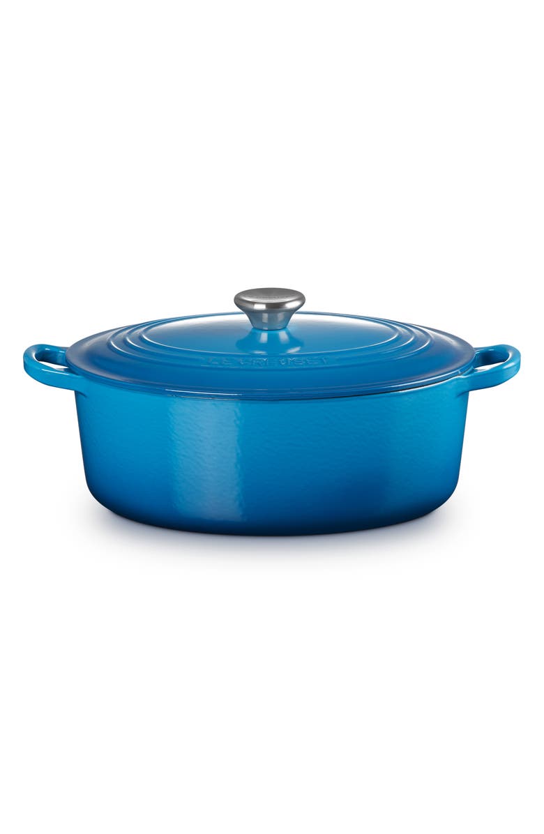 Traditional 4.5-Quart Enamel Cast Iron Oval Dutch Oven