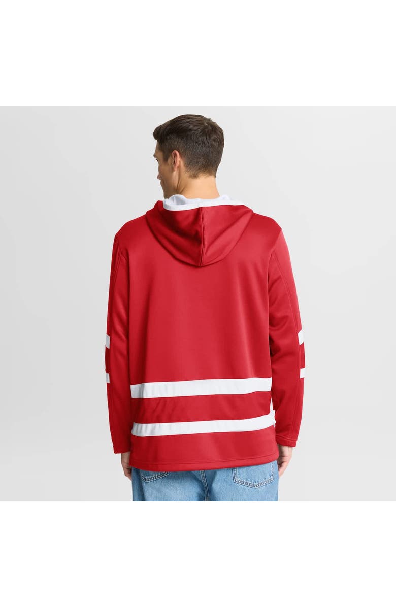 FANATICS Men
s Fanatics Red Detroit Red Wings Prime Time Fleece Hoodie, Alternate, color, Red