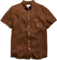 Billy Reid Tuscumbia Short Sleeve Linen Button-Down Shirt