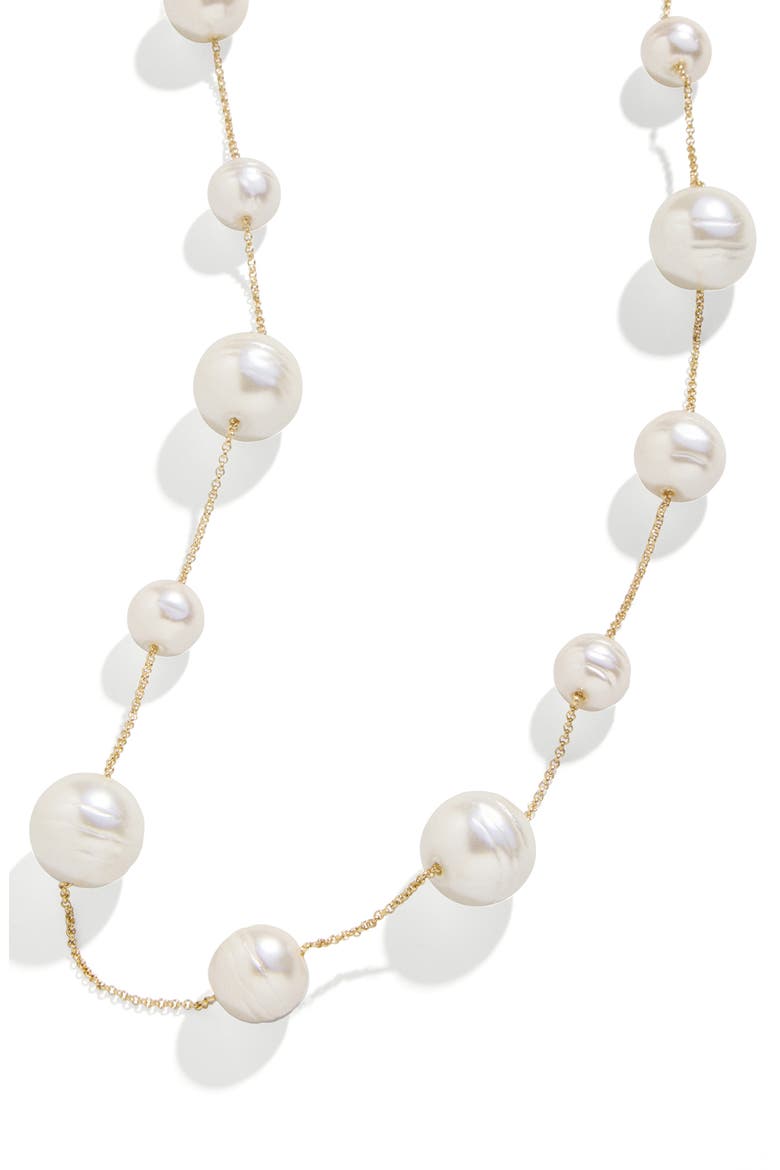 Faux Pearl Necklace, Alternate, color, PEARL