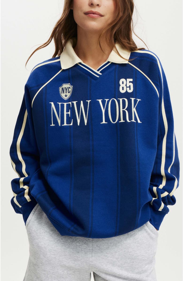 Cotton On Sporty Polo Sweatshirt, Main, color,