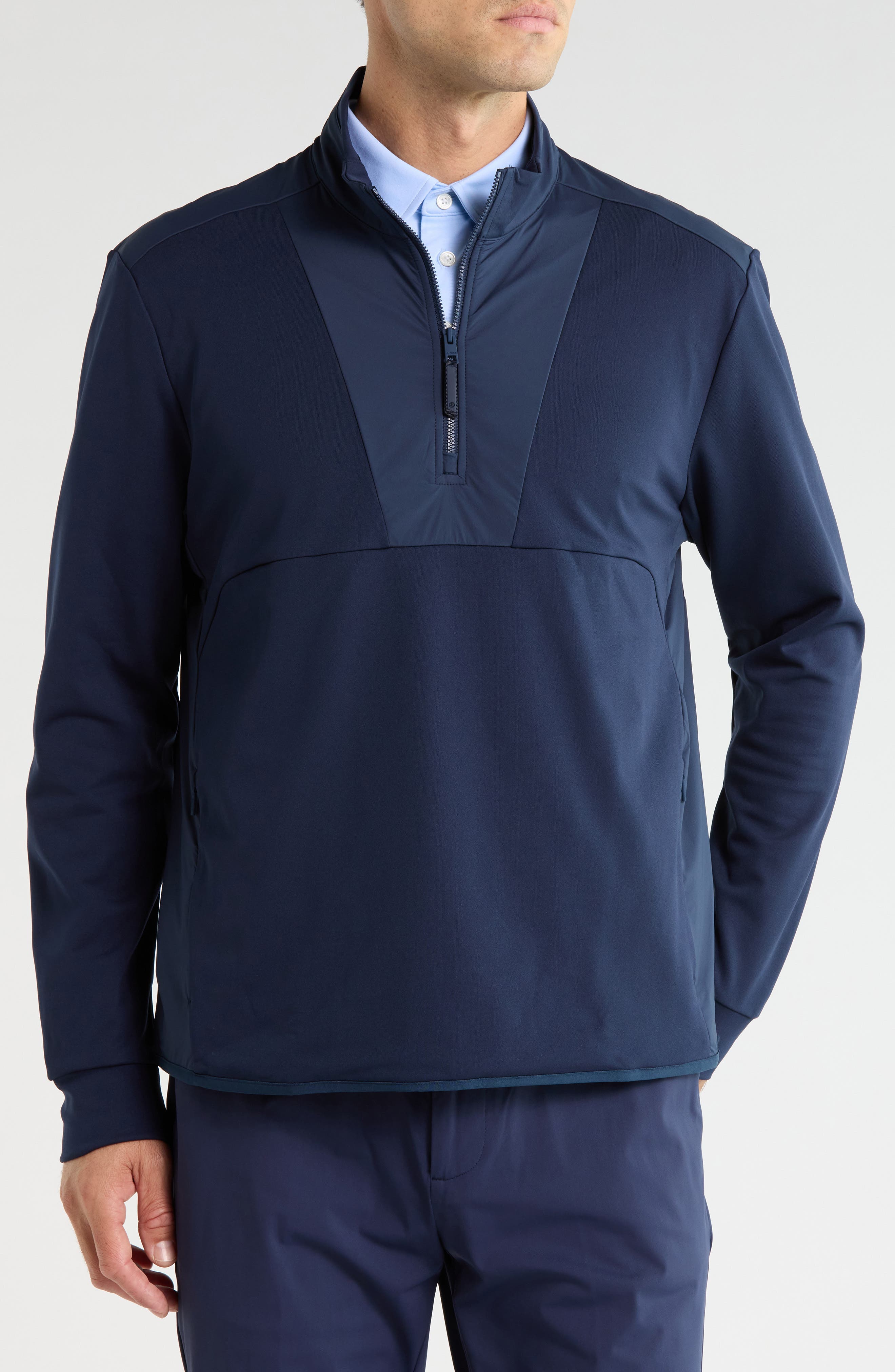 G/fore Double Knit Quarter Zip Pullover In Twilight