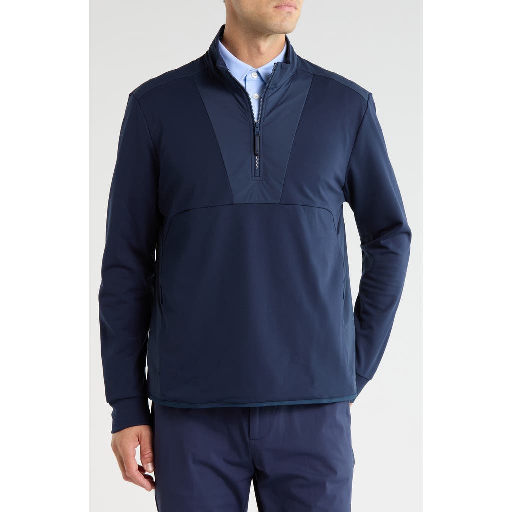 G/fore Double Knit Quarter Zip Pullover In Twilight