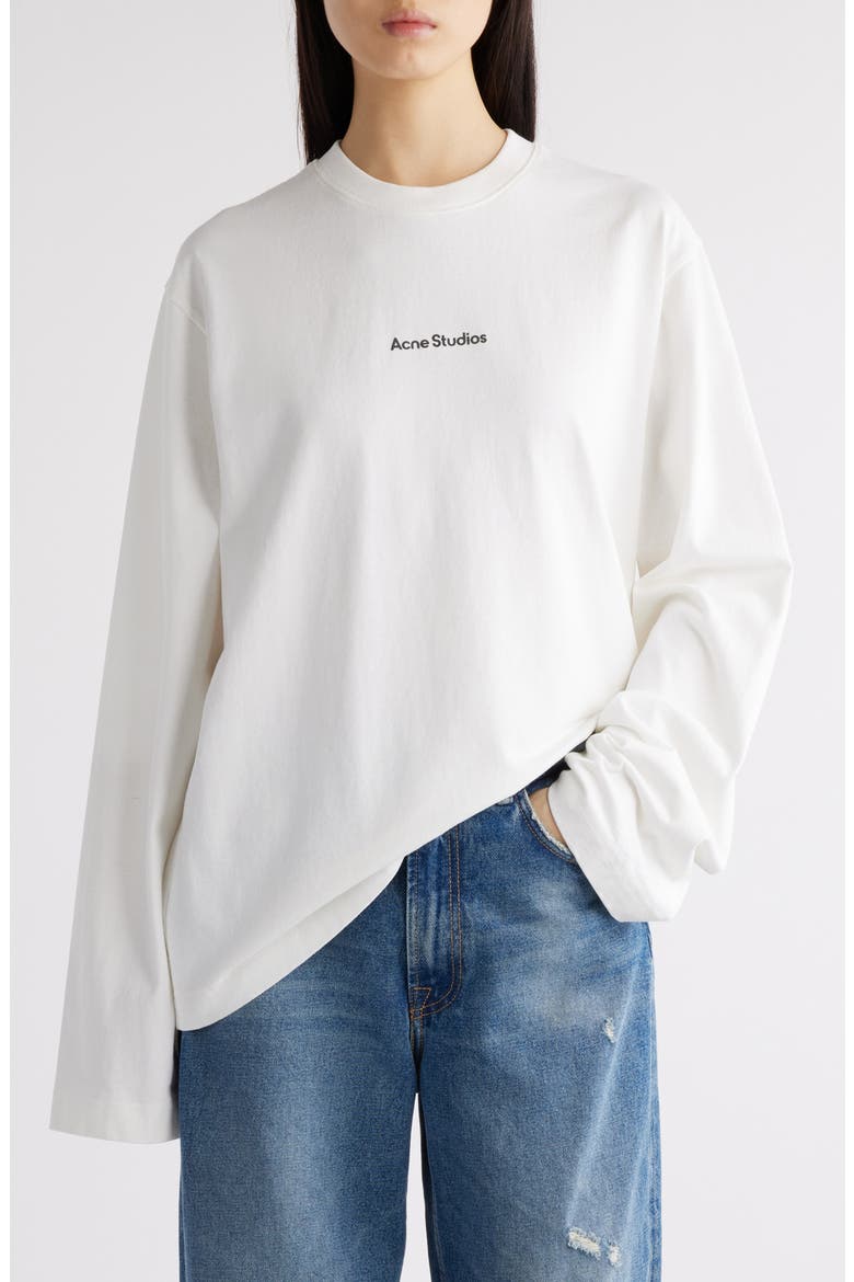 Edden Oversize Organic Cotton Logo Graphic T-Shirt, Main, color, OPTIC WHITE
