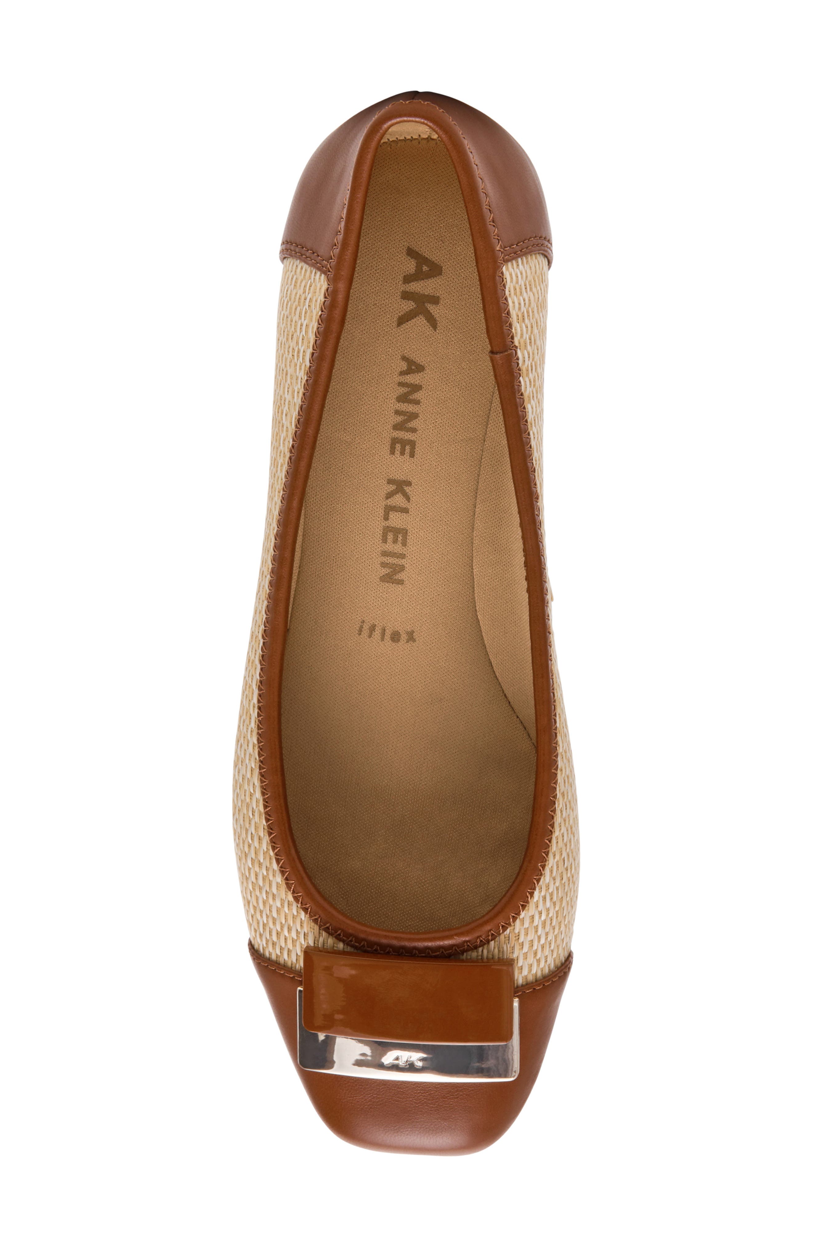 Akuna Cap Toe Flat, Alternate, color, NATURAL RAFFIA