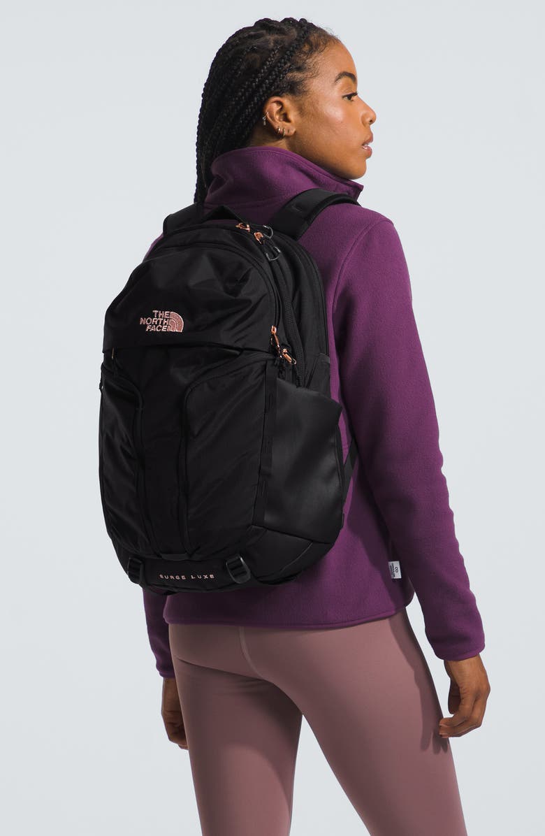 The North Face Surge Luxe Water Repellent Ripstop Backpack, Alternate, color,