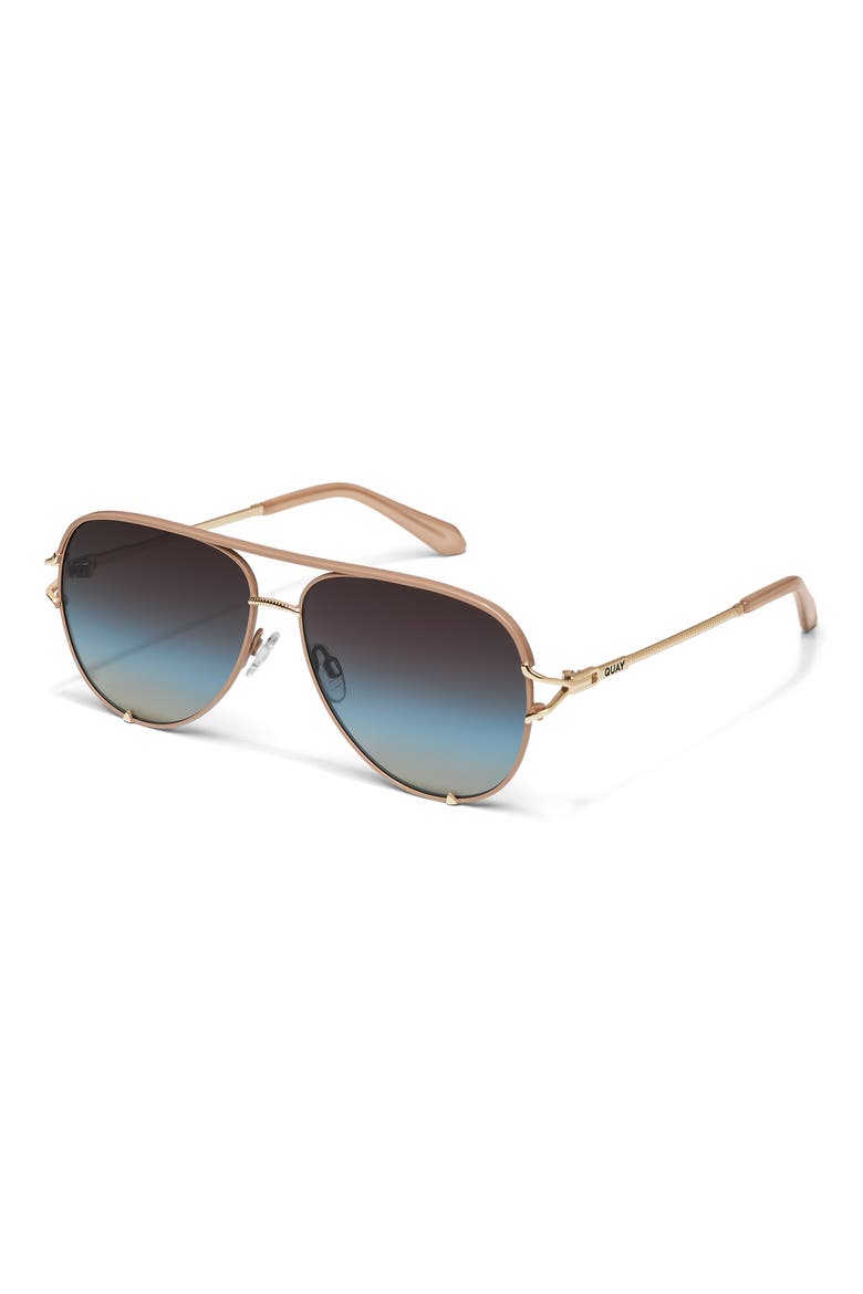 QUAY High Key Twist 60mm Gradient Aviator Sunglasses (Women ...