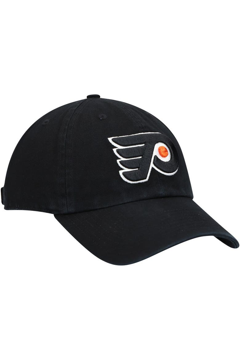 Men's '47 Black Philadelphia Flyers Team Clean Up Adjustable Hat, Alternate, color, Black