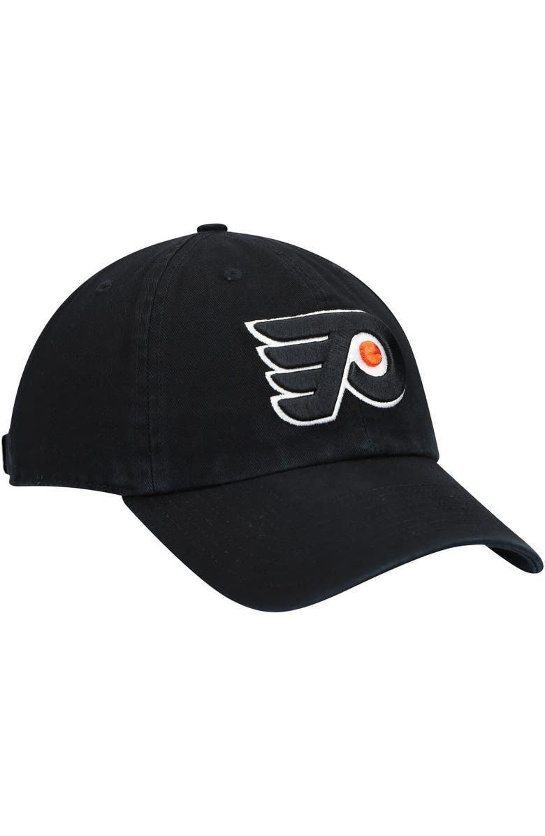'47 Men's '47 Black Philadelphia Flyers Team Clean Up Adjustable Hat, Alternate, color, 