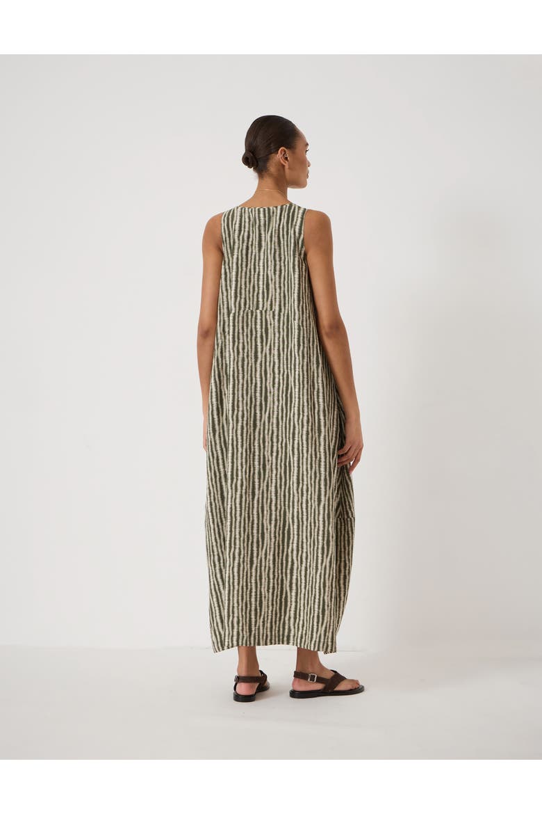 Liddie Air Flow Barrel Tank Dress, Alternate, color, Blurred Lines Green