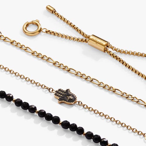 Alex And Ani Hamsa Stranded Bracelet Set In Gold
