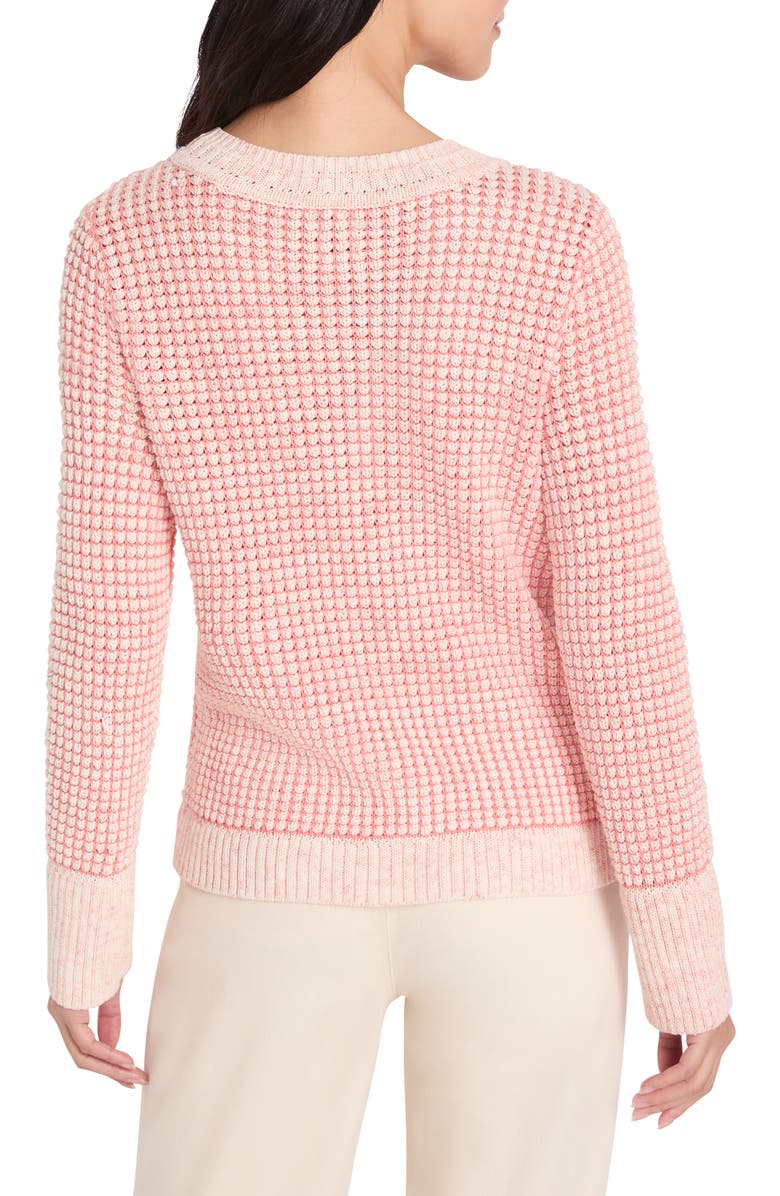 NIC+ZOE Color Spray Cotton Blend Sweater, Alternate, color, Pink Multi