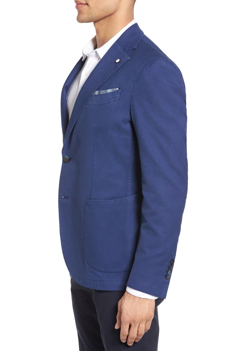 Unconstructed Classic Fit Cotton Blazer, Alternate, color, NAVY
