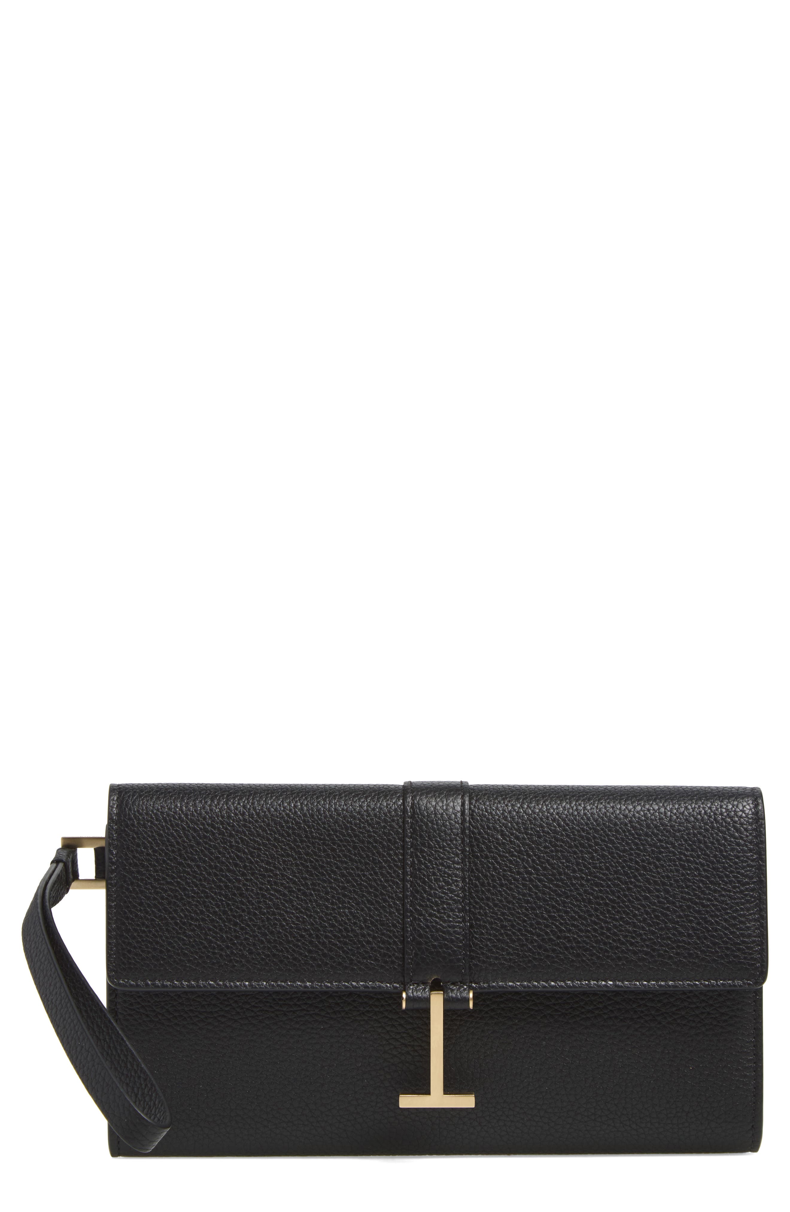 Kara Clutch, Main, color, BLACK