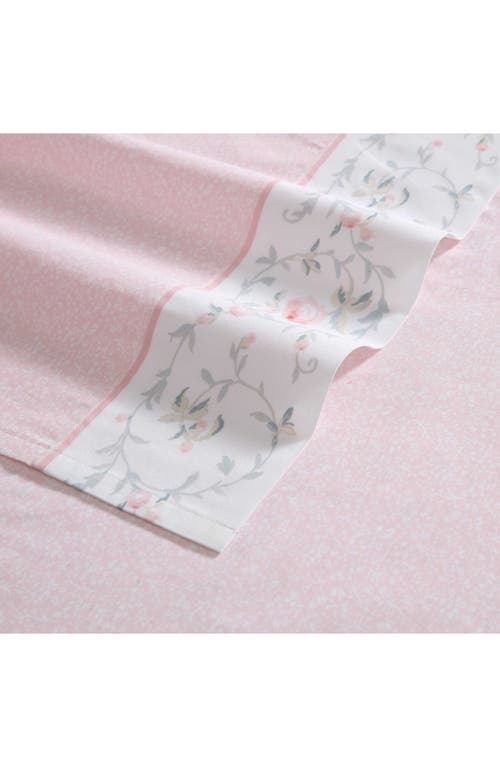 Laura Ashley Victorian Scroll 200-thread Count Cotton Percale Sheet Set