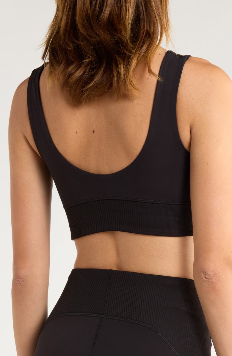 X by Gottex Rib Insert Activewear Bra, Alternate, color, 