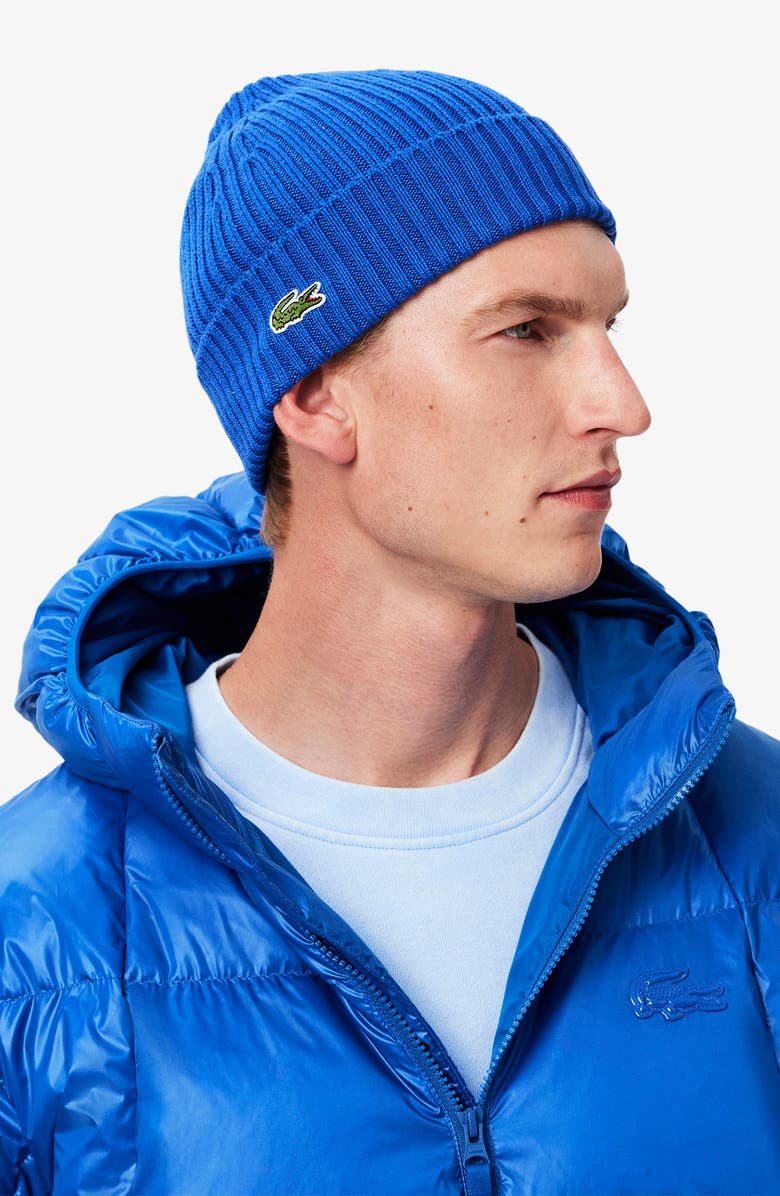 Lacoste Water Repellent Down Short Puffer Jacket, Alternate, color, Lazuli