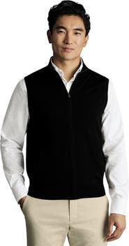 Charles Tyrwhitt Pure Merino Zip Vest